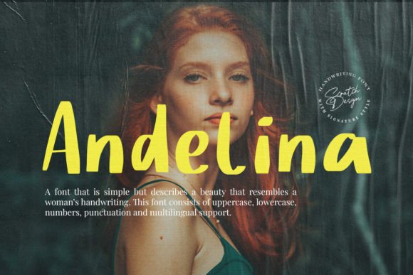Andelina Font: A Designer's Take on Elegant Script Handwritten Typefaces