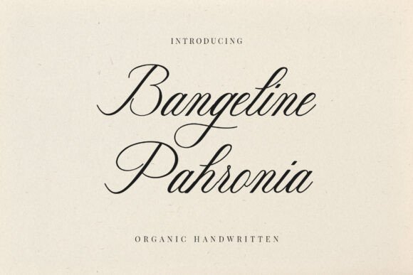 Bangeline Pahronia: The Handwritten Font for Scroll-Stopping Content