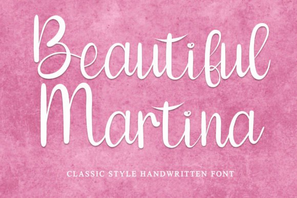 Beautiful Martina: A Handwritten Font for Makers