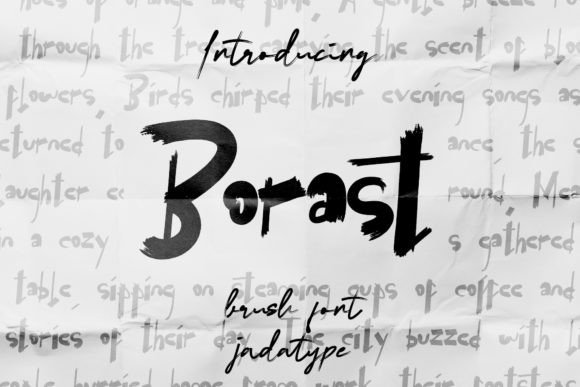 Borast: A Refined Script Handwritten Font for Editorial Design