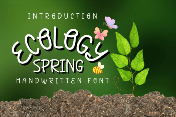 Ecology Spring: A Handwritten Typeface for Editorial Design