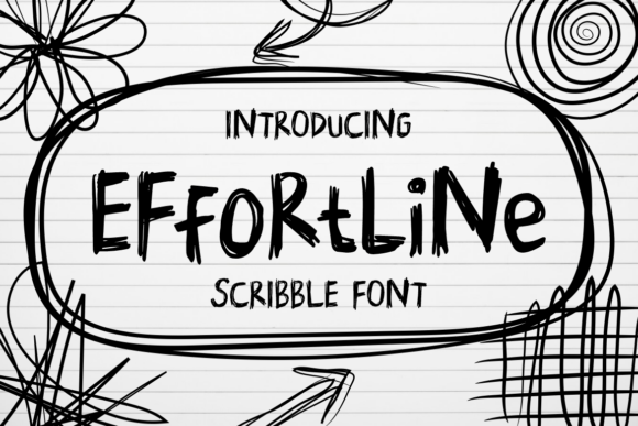 Effortline: A Playful Script Handwritten Font for Editors
