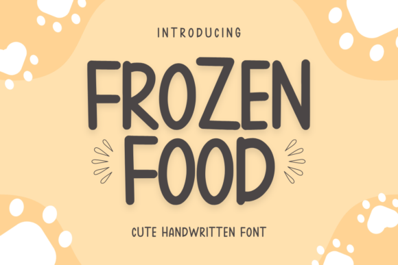 Frozen Food: A Trendy Handwritten Font for Digital Campaigns