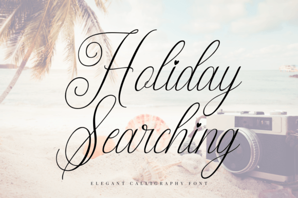 Holiday Searching Font: Elevate Your Brand with Elegant Script