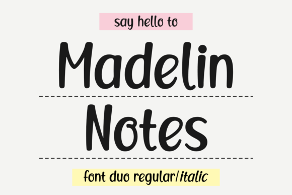 Madelin Notes: The Perfect Handwritten Font for Crafters