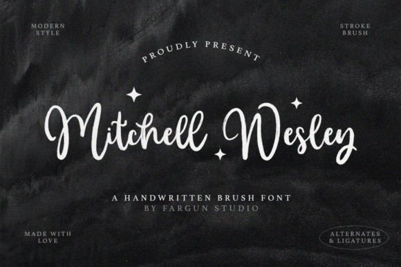 Mitchell Wesley: A Handwritten Font for Elegant Editorial Design