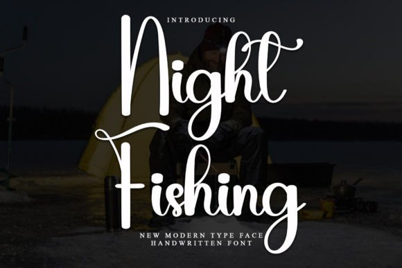 Night Fishing Font: Elevate Web Design with Elegant Script