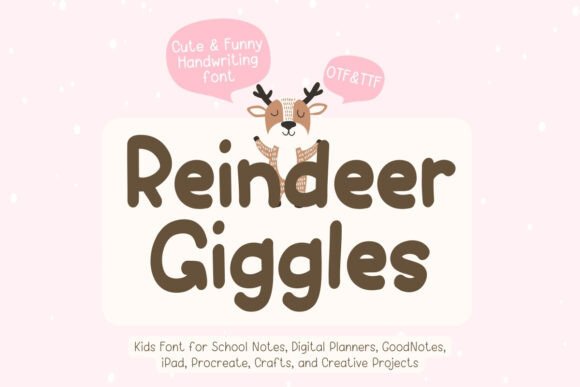 Reindeer Giggles Font: A Festive Typeface for Holiday Branding