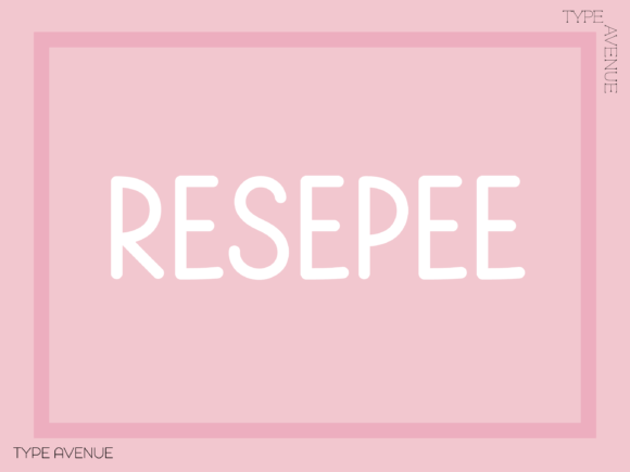 Resepee: A Handwritten Typeface for Authentic Branding
